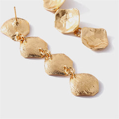 18K Gold-Plated Linking Sequin Drop Earring