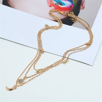 Cubic Zirconia & 18k Gold-Plated Celestial Choker Necklace