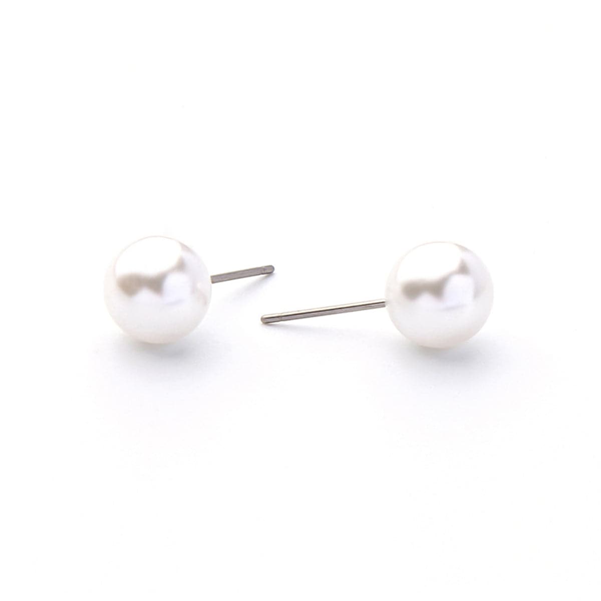 Blue Crystal & Imitation Pearl Linking Eyes Drop Earrings - streetregion