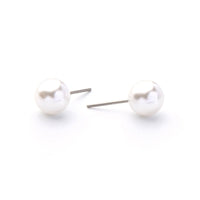 Blue Crystal & Imitation Pearl Linking Eyes Drop Earrings - streetregion