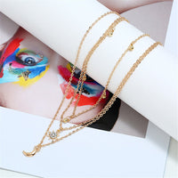 Cubic Zirconia & 18k Gold-Plated Celestial Choker Necklace