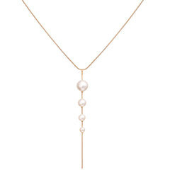 Pearl & 18K Gold-Plated Pendant Necklace