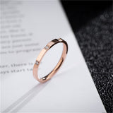 Cubic Zirconia & 18k Rose Gold-Plated Band