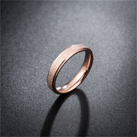 18k Rose Gold-Plated Frosted Band