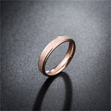 18k Rose Gold-Plated Frosted Band