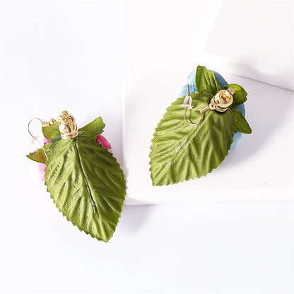 Pink Plastic and 18K Gold-Plated Flower Drop Earrings, gold drop earrings for women, vintage-inspired design, styled look