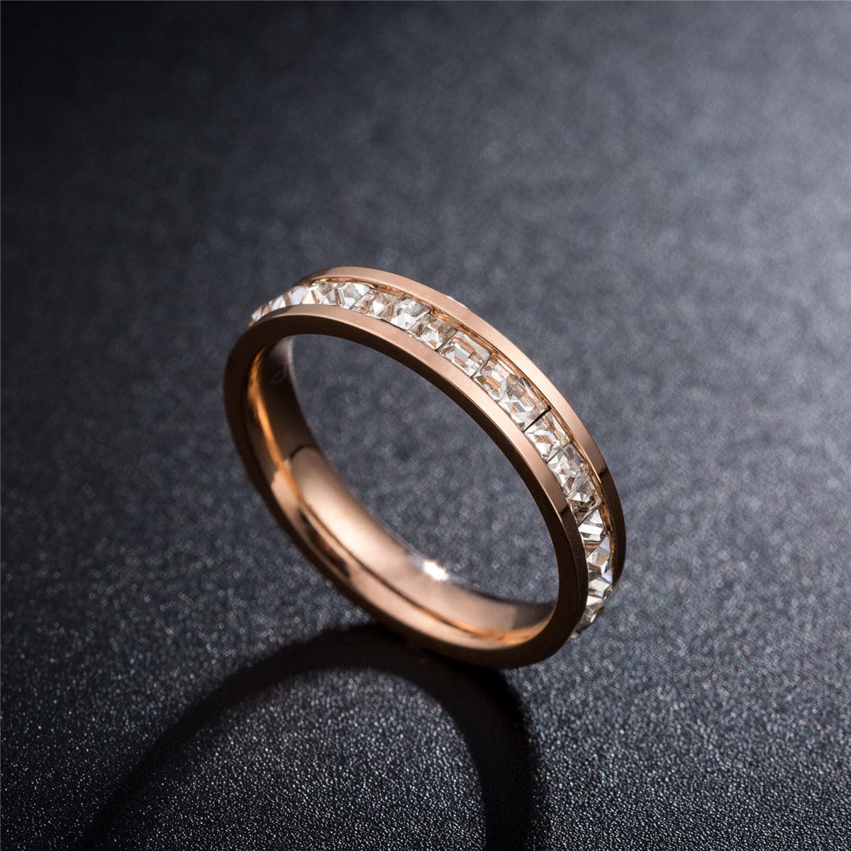 Crystal & 18K Rose Gold-Plated Band