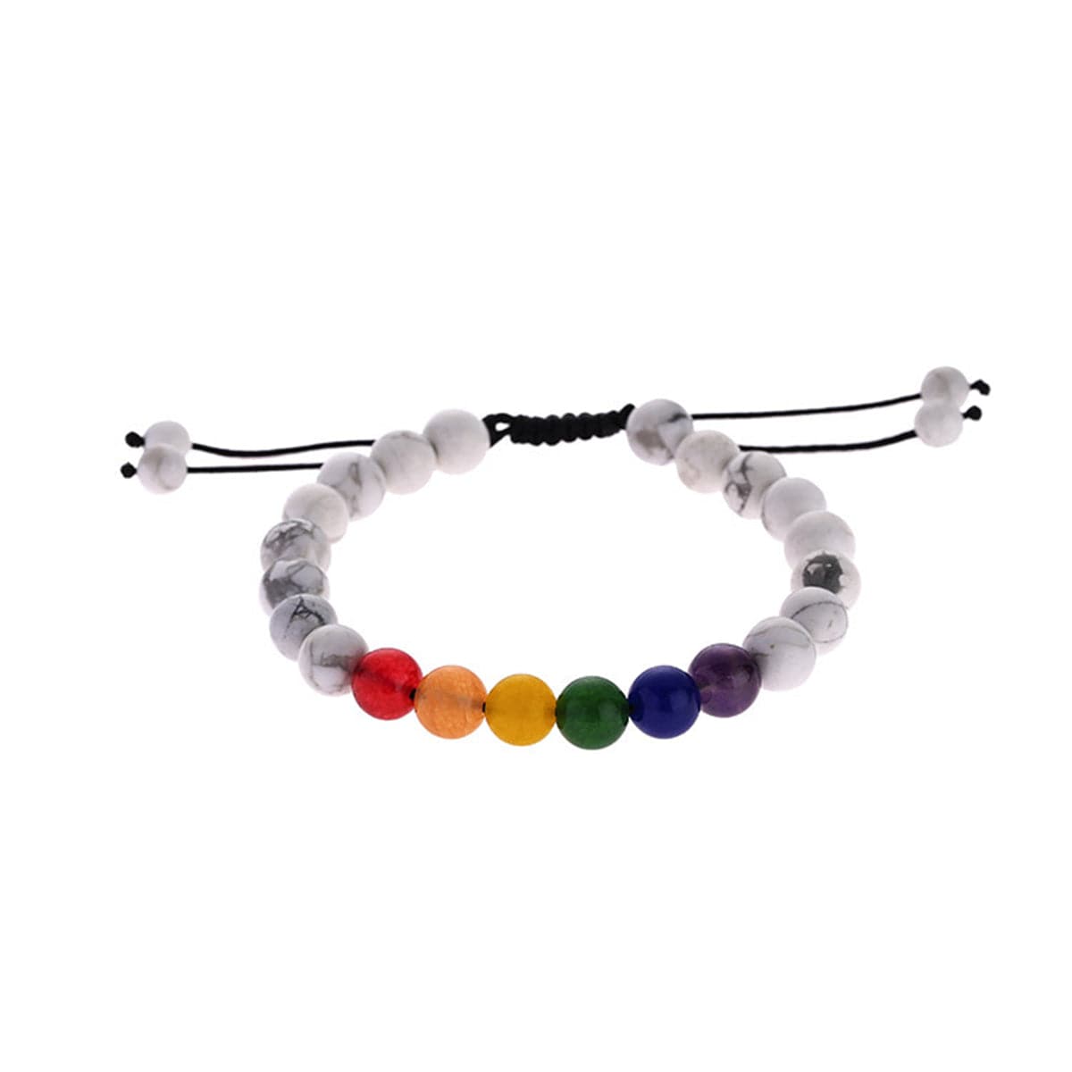 Agate Beaded Adjustable Bracelet