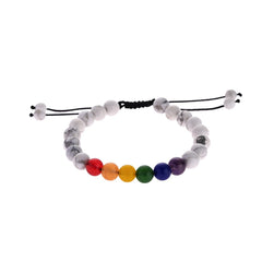 Agate Beaded Adjustable Bracelet