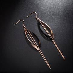 18K Rose Gold-Plated Hook Drop Earring