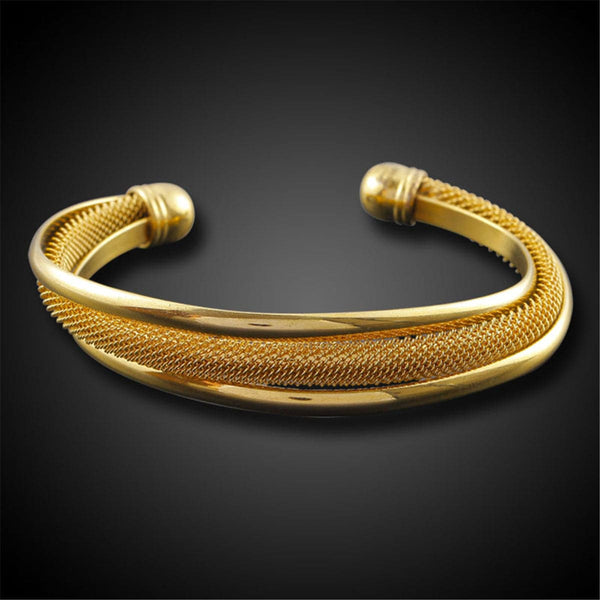 Goldtone Web Cuff