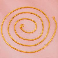 24K Gold-Plated Snake Chain Necklace