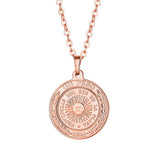 18k Rose Gold-Plated Argencoppere Peso Pendant Necklace - streetregion
