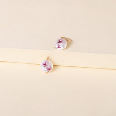 Azalea Floral Pearl & 18K Gold-Plated Drop Earrings