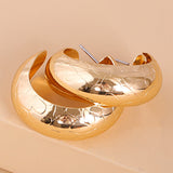 18K Gold-Plated Serpentine Hoop Earrings