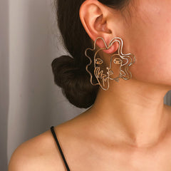 18K Gold-Plated Woman Filigree Drop Earrings
