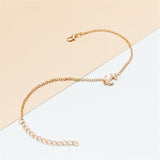 18k Gold-Plated Anchor Charm Anklet