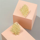 18k Gold-Plated Weave Stud Earrings