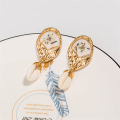 Shell & 18K Gold-Plated Pukka Shell Drop Earrings