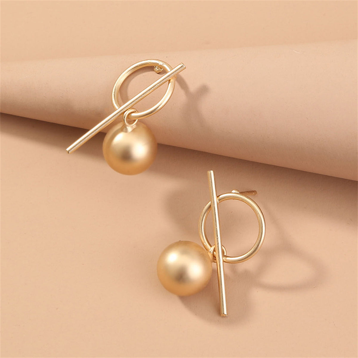18K Gold-Plated Ball Drop Earrings