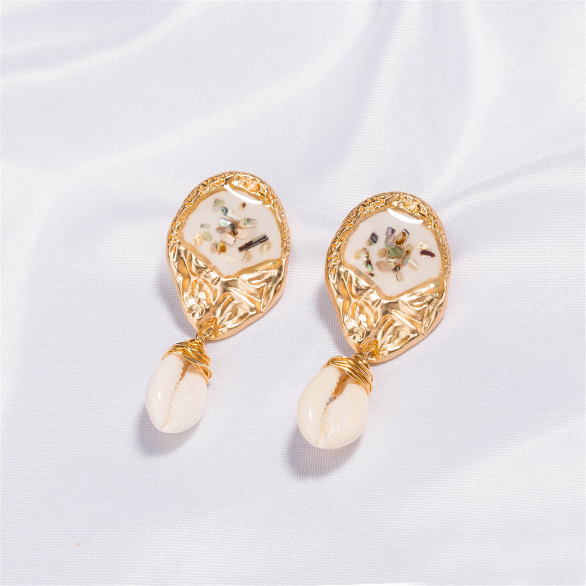 Shell & 18K Gold-Plated Pukka Shell Drop Earrings