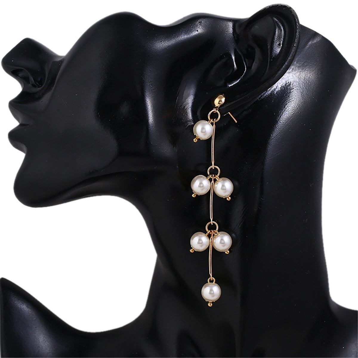 Pearl & 18K Gold-Plated Cherry Drop Earrings