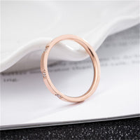Cubic Zirconia & 18k Rose Gold-Plated Band