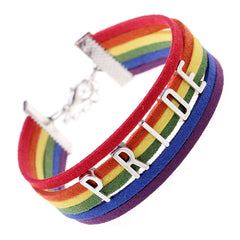 Red & Purple 'Pride' Cord Bracelet