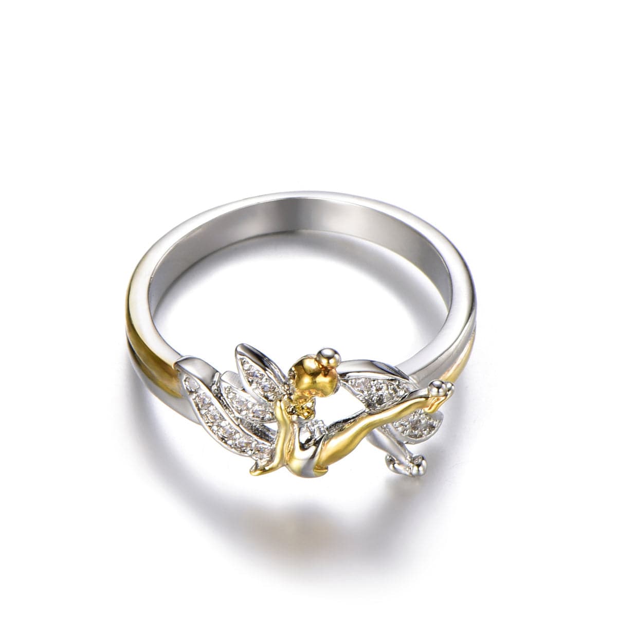 Cubic Zirconia & Two-Tone Fairy Ring