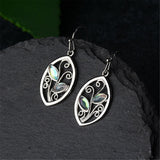 Opal & Silver-Plated Botany Dangle Earrings - streetregion