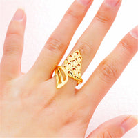 24K Gold-Plated Phoenix Bypass Ring