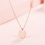 18K Rose Gold-Plated Happiness Pendant Necklace