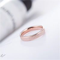 18k Rose Gold-Plated Frosted Band