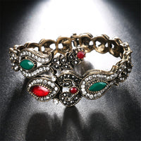 Blue Resin & Cubic Zirconiai Botany Bangle