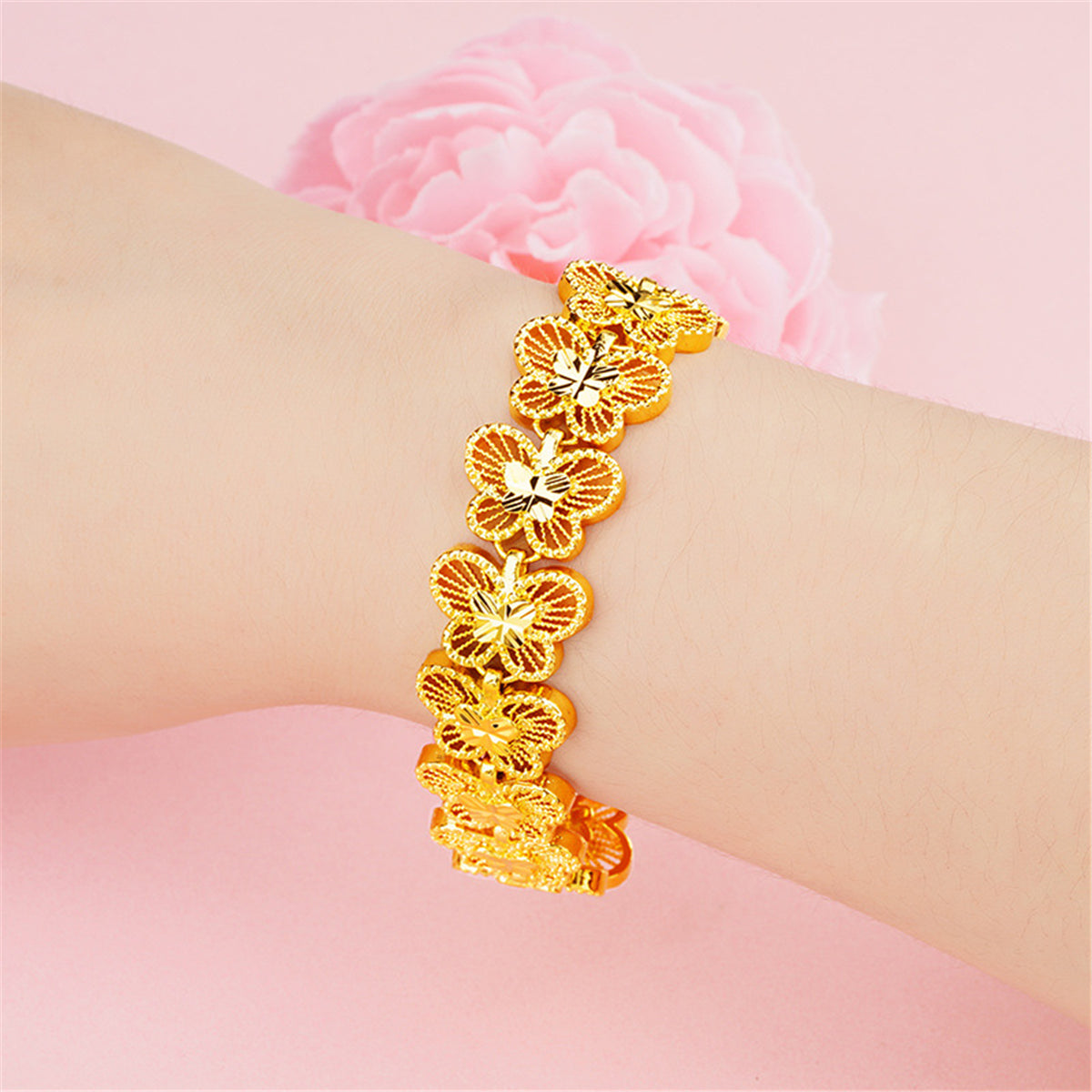 24K Gold-Plated Butterfly Bracelet