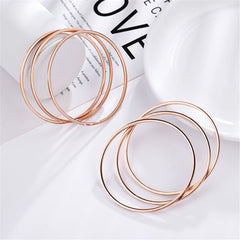 18K Rose Gold-Plated Stackable Bangle - Set Of Six