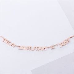 18K Rose Gold-Plated 'Just A Natural Flirt' Anklet