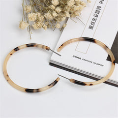 Blush Tortoise Hoop Earrings - streetregion
