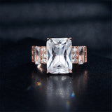 Crystal & Cubic Zirconia Emerald-Cut Ring