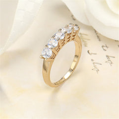 Crystal & 18K Gold-Plated Band