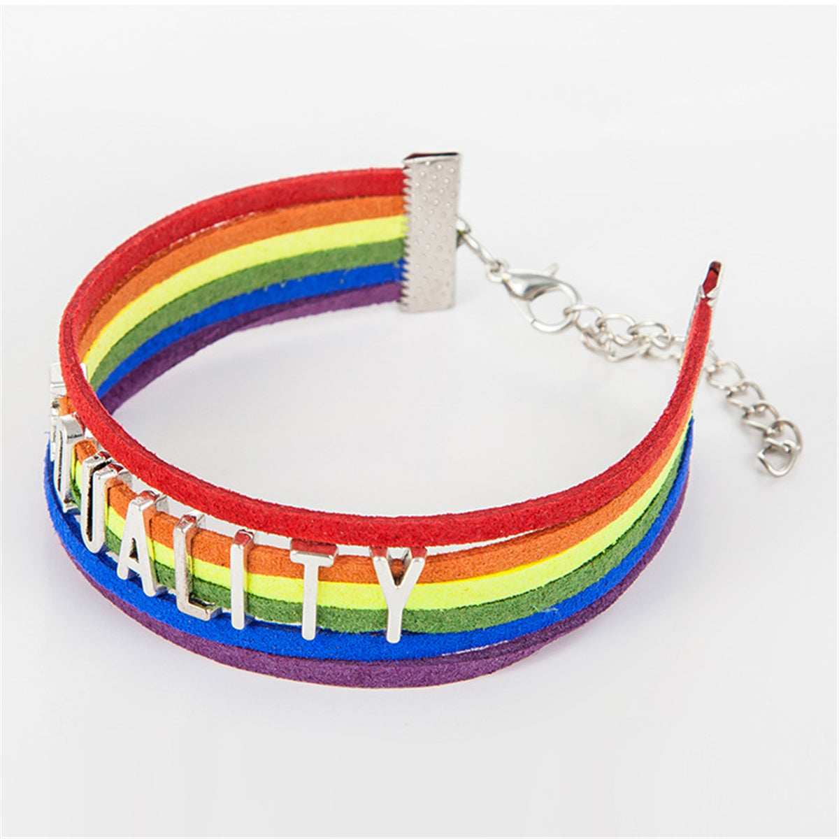 Red & Purple 'Equality' Cord Bracelet