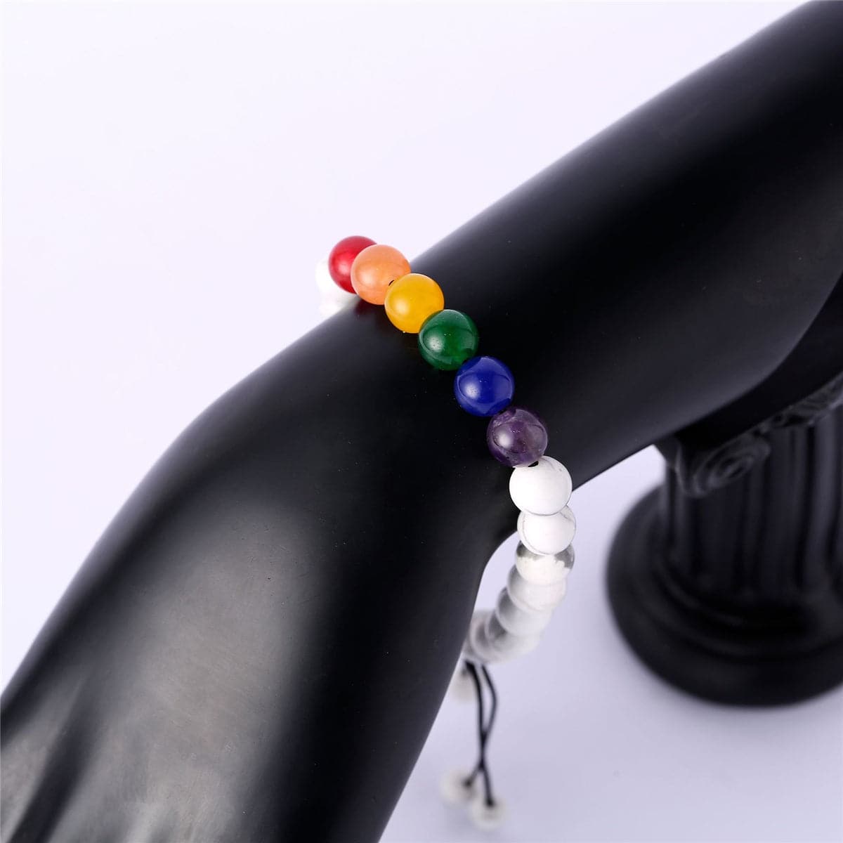 Agate Beaded Adjustable Bracelet