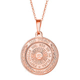 18k Rose Gold-Plated Argencoppere Peso Pendant Necklace - streetregion
