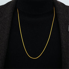24K Gold-Plated Snake Chain Necklace