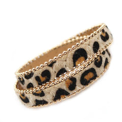 Brown Leopard Wrap Bracelet - streetregion