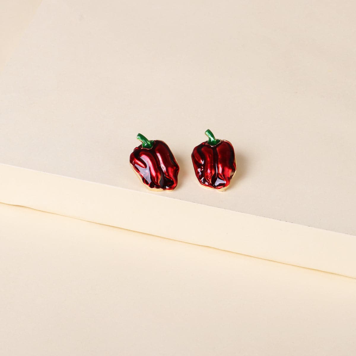 Red Pepper Stud Earrings