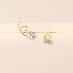 White Floral Pearl & 18K Gold-Plated Drop Earrings