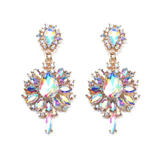Crystal & Cubic Zirconia Teardrop Earrings