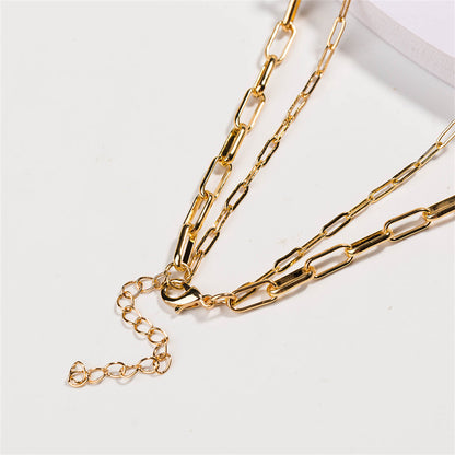 Shell and 18K Gold-Plated Layered Pendant Necklace, gold pendant necklace for women, vintage-inspired design, lifestyle look