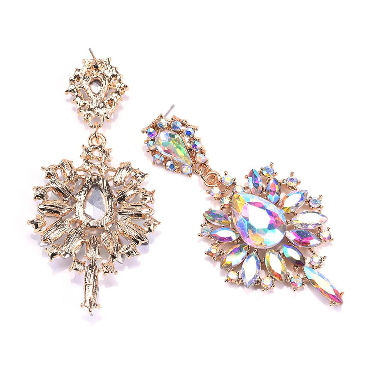 Crystal & Cubic Zirconia Teardrop Earrings